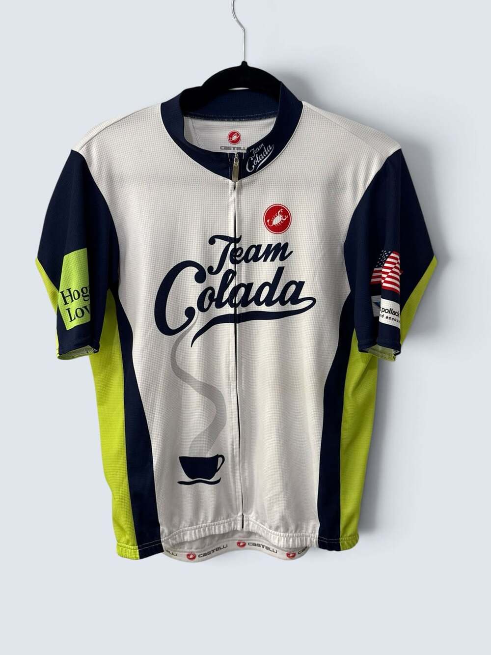 Castelli Team Colada Cycling Jersey Size 2X White